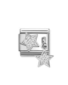 Nomination Composable Silver gwiazdki z cyrkoniami 331817/16