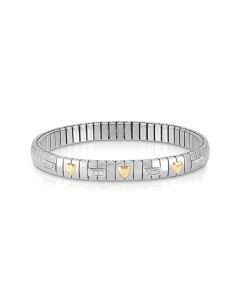 Bransoletka Nomination Italy Extension Gold 18K i Silver serca 047011/005