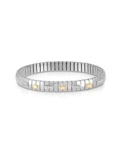 Bransoletka Nomination Italy Extension Gold 18K i Silver gwiazdki 047011/007