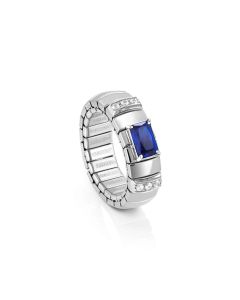 Pierścionek Nomination Italy Extension prostokątna niebieska cyrkonia 048002/007
