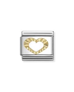 Nomination Composable Gold 18K diamentowe serce 030149/63