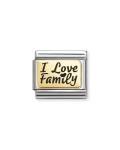 Nomination Composable Gold 18K kocham rodzinę 030166/69