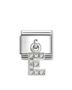 Nomination Composable Silver litera "E" 331818/05