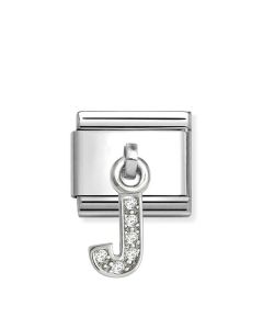 Nomination Composable Silver litera "J" 331818/10