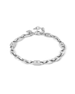 Bransoletka męska Nomination Italy Strong Diamond Geometric z czarnymi diamentami 028342/007