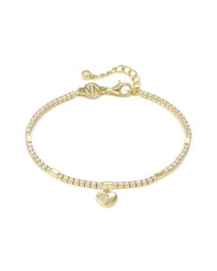 Bransoletka Nomination Italy Petit Sparkle srebrna pozłacana serduszko 242302/006