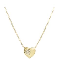 Naszyjnik Nomination Italy Petit Sparkle srebrny pozłacany serduszko 242303/006