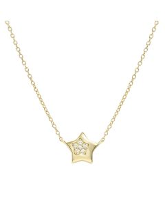 Naszyjnik Nomination Italy Petit Sparkle srebrny pozłacany gwiazdka 242303/009