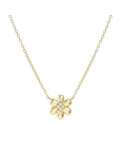 Naszyjnik Nomination Italy Petit Sparkle srebrny pozłacany kwiatek 242303/012
