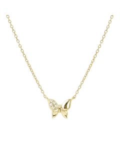 Naszyjnik Nomination Italy Petit Sparkle srebrny pozłacany motylek 242303/042