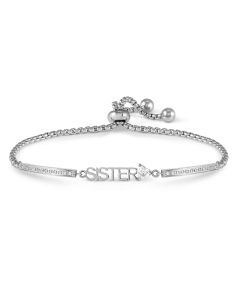 Bransoletka Nomination Italy Milleluci Family z napisem Sister w kolorze srebrnym 028025/008