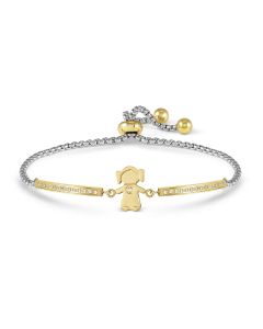 Bransoletka Nomination Italy Milleluci Refined dziewczynka w kolorze złotym 028018/026