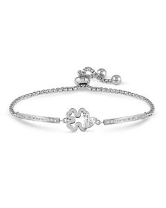 Bransoletka Nomination Italy Milleluci Refined koniczynka w kolorze srebrnym 028019/006