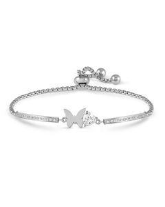 Bransoletka Nomination Italy Milleluci Refined motylek w kolorze srebrnym 028019/010