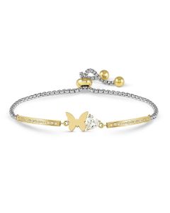 Bransoletka Nomination Italy Milleluci Refined motylek w kolorze złotym 028021/010