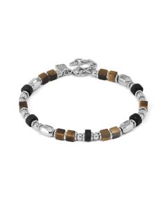 Bransoletka Nomination Italy Instinctstyle Infinity tygrysie oko i czarny agat 027936/097