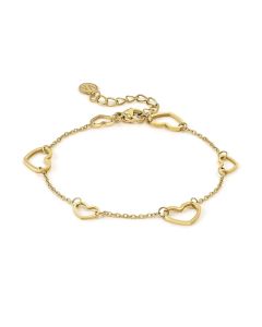 Bransoletka Nomination Italy Ritmatika serce w kolorze złotym 134400/006