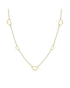 Naszyjnik Nomination Italy Ritmatika serduszka w kolorze złotym 134402/006