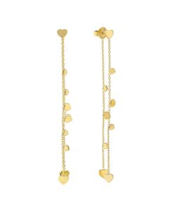 Kolczyki Nomination Italy Ritmatika serduszka w kolorze złotym 134406/006