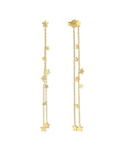 Kolczyki Nomination Italy Ritmatika gwiazdki w kolorze złotym 134406/009