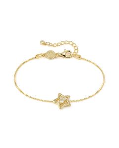 Bransoletka Nomination Italy Dreams Beats srebrna pozłacana gwiazdka 242601/009