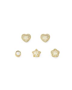 Kolczyki zestaw Nomination Italy Lifepoetry srebrne pozłacane 242709/020