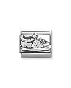 Nomination Composable Silver but sneaker z białymi cyrkoniami 330327/17
