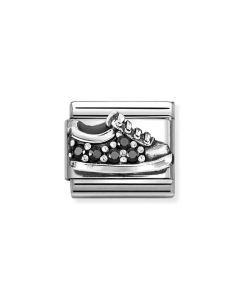 Nomination Composable Silver but sneaker z czarnymi cyrkoniami 330327/18