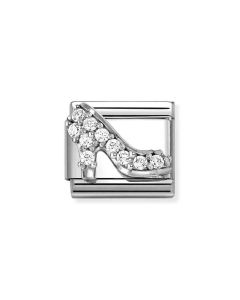 Nomination Composable Silver szpilka z białymi cyrkoniami 330328/23