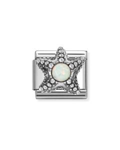 Nomination Composable Silver rozgwiazda z białym opalem 330511/05