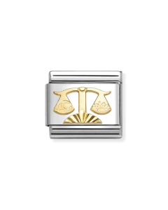 Nomination Composable Gold 18K diamentowany znak zodiaku Waga 030167/07