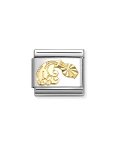 Nomination Composable Gold 18K diamentowany znak zodiaku Wodnik 030167/11