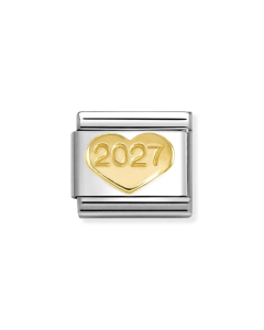 Nomination Composable Gold 18K  serce z rokiem 2027 030149/70