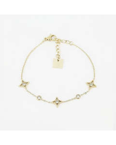 Bransoletka Zag Bijoux w kolorze złotym SBS12221-01WHT