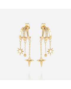Kolczyki Zag Bijoux w kolorze złotym SEX25180-01WHT