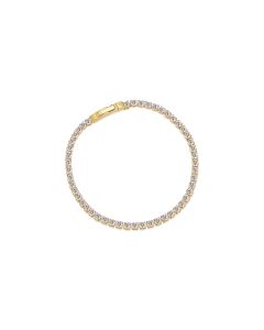 Bransoletka srebrna pozłacana Sif Jakobs Ellera Grande SJ-B2870-CZ-YG-17