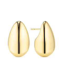 Kolczyki srebrne pozłacane kropla Sif Jakobs Goccia SJ-E2580-YG