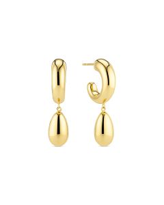 Kolczyki srebrne pozłacane Sif Jakobs Goccia SJ-E2587-YG
