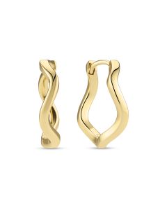 Kolczyki srebrne pozłacane Sif Jakobs Ellera Waves SJ-E3869-YG