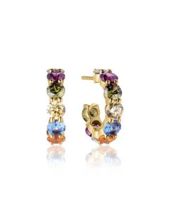 Kolczyki srebrne pozłacane Sif Jakobs Belluno SJ-E42115-ACZ-SG