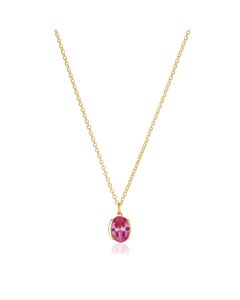 Naszyjnik Sif Jakobs Ellisse złoty SJ-N2353-PKCZ-YG