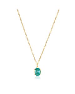 Naszyjnik Sif Jakobs Ellisse złoty SJ-N2353-TQCZ-YG