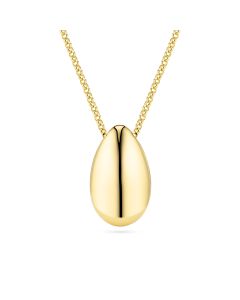 Naszyjnik srebrny pozłacany kropla Sif Jakobs Goccia SJ-N2580-YG