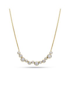 Naszyjnik srebrny pozłacany Sif Jakobs Sardinien Dodici SJ-N2774-CZ-YG