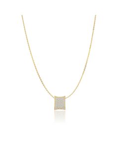 Naszyjnik Sif Jakobs Felline Concavo złoty SJ-P2391-CZ-YG