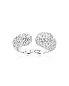 Pierścionek srebrny kropla Sif Jakobs Goccia SJ-R2481-CZ-54