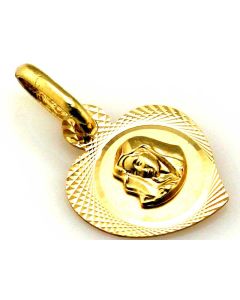 Zawieszka złota medalik w kształcie serca ZA710