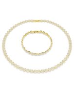 Swarovski zestaw: naszyjnik i bransoletka Una Angelic 5720506