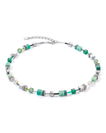 Naszyjnik GeoCUBE® Iconic srebrno-zielony 2838/10-0500