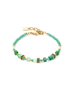 Bransoletka Coeur de Lion Mini Cubes zielona 4565/30-0500